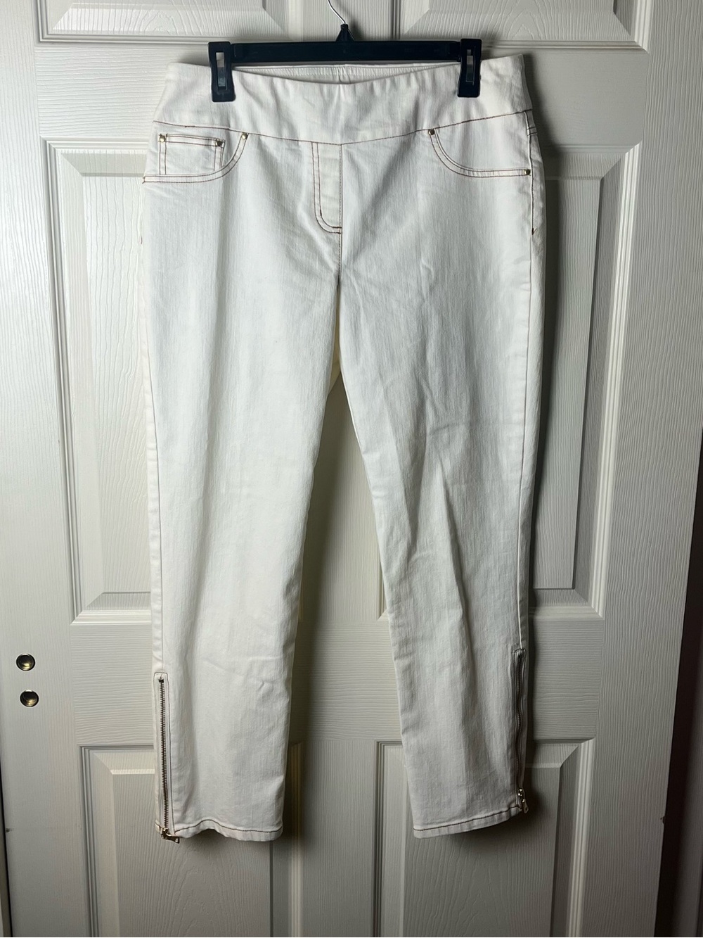 Ruby Rd. Zip -Hem Ankle Stretch Jeans